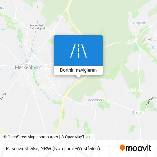 Rosenaustraße Karte