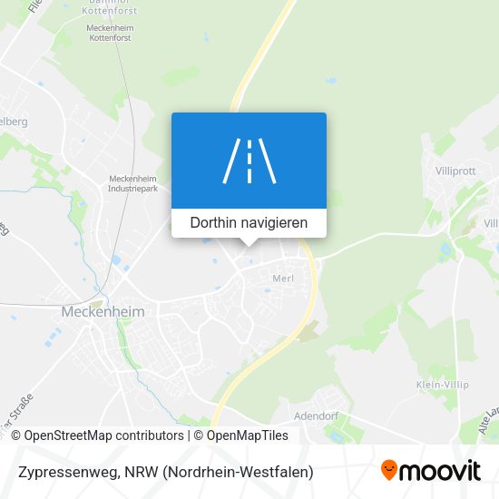 Zypressenweg Karte