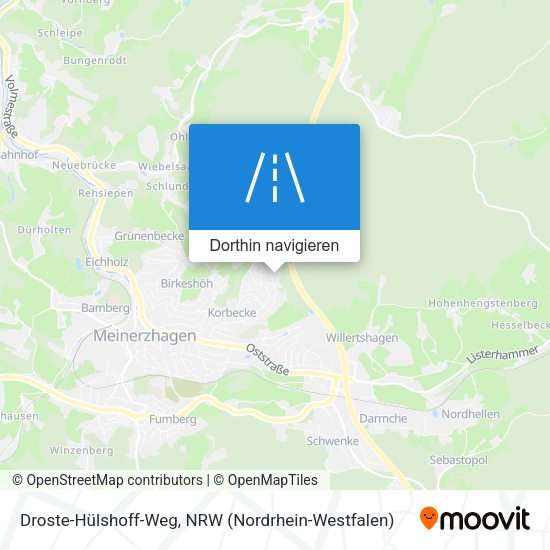 Droste-Hülshoff-Weg Karte
