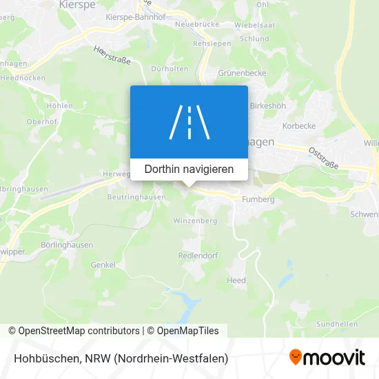 Hohbüschen Karte