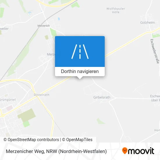 Merzenicher Weg Karte