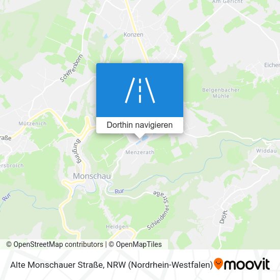 Alte Monschauer Straße Karte