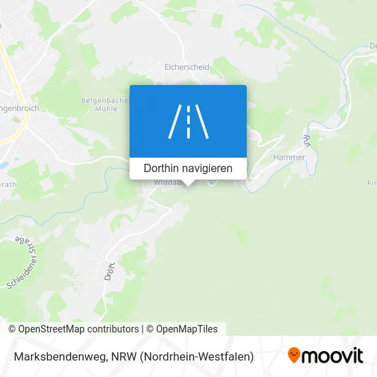 Marksbendenweg Karte