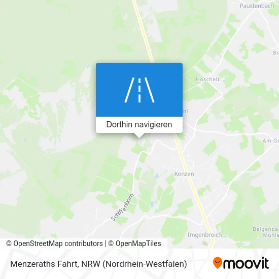 Menzeraths Fahrt Karte