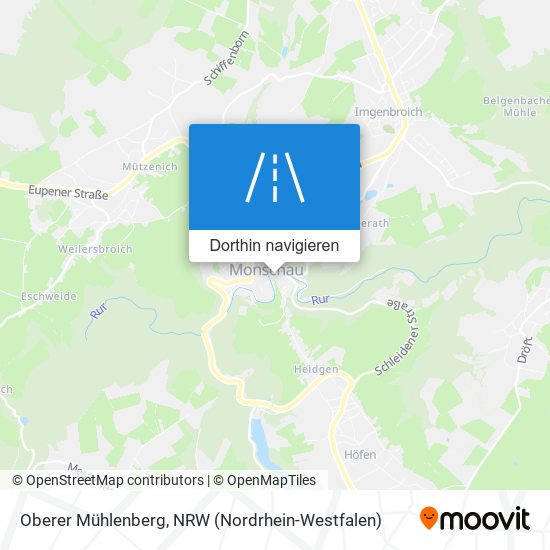 Oberer Mühlenberg Karte