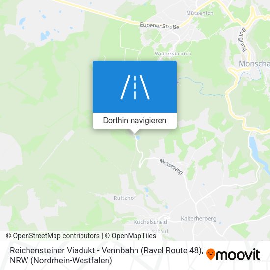 Reichensteiner Viadukt - Vennbahn (Ravel Route 48) Karte