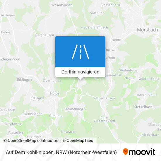 Auf Dem Kohlknippen Karte