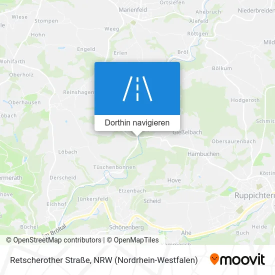 Retscherother Straße Karte