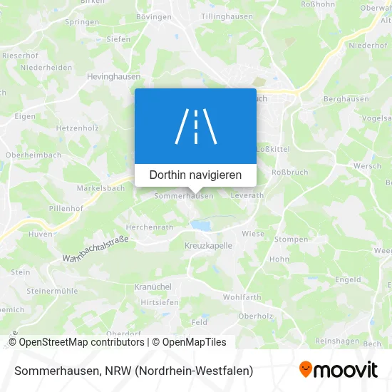 Sommerhausen Karte