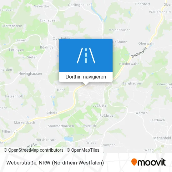 Weberstraße Karte
