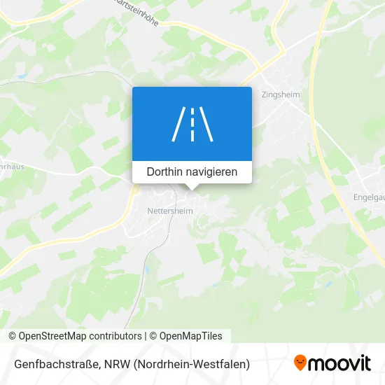 Genfbachstraße Karte