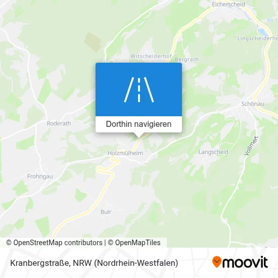 Kranbergstraße Karte