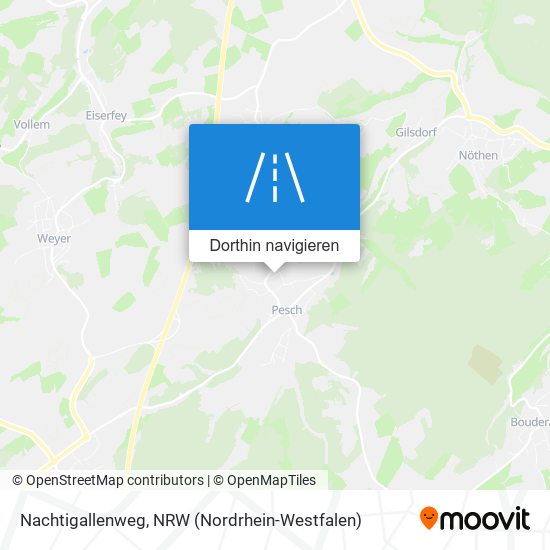 Nachtigallenweg Karte