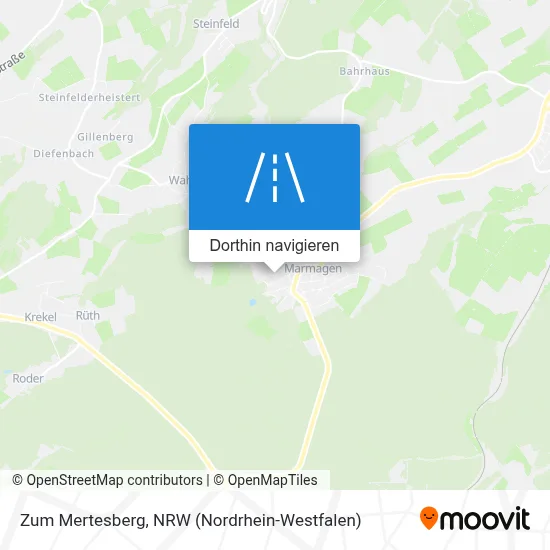 Zum Mertesberg Karte