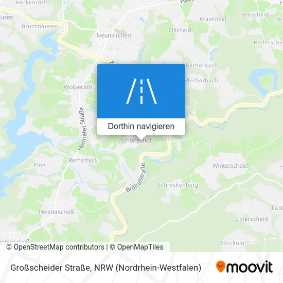 Großscheider Straße Karte