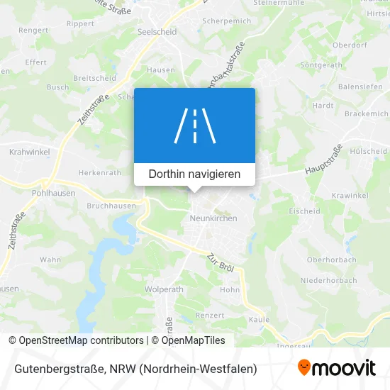 Gutenbergstraße Karte