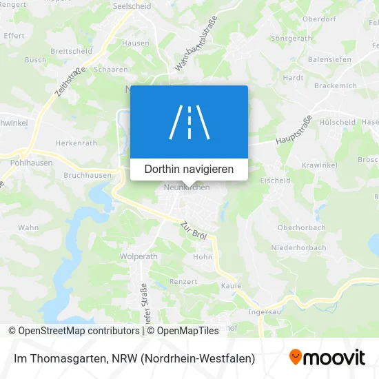 Im Thomasgarten Karte