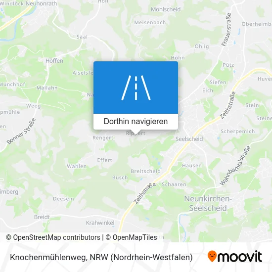 Knochenmühlenweg Karte