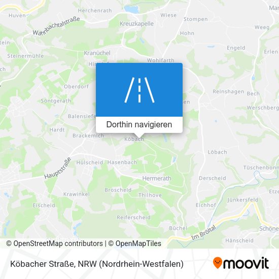 Köbacher Straße Karte