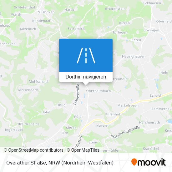 Overather Straße Karte