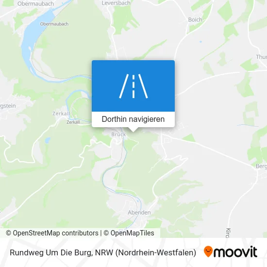 Rundweg Um Die Burg Karte