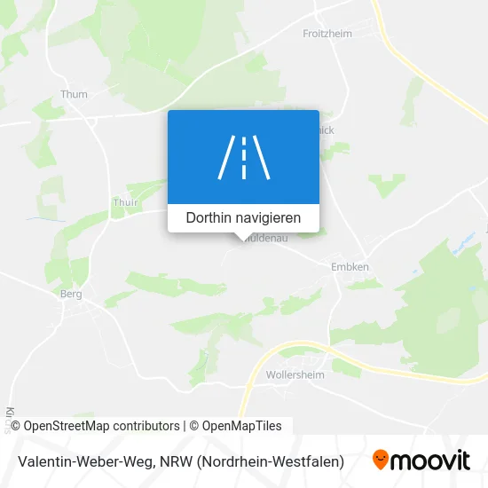 Valentin-Weber-Weg Karte