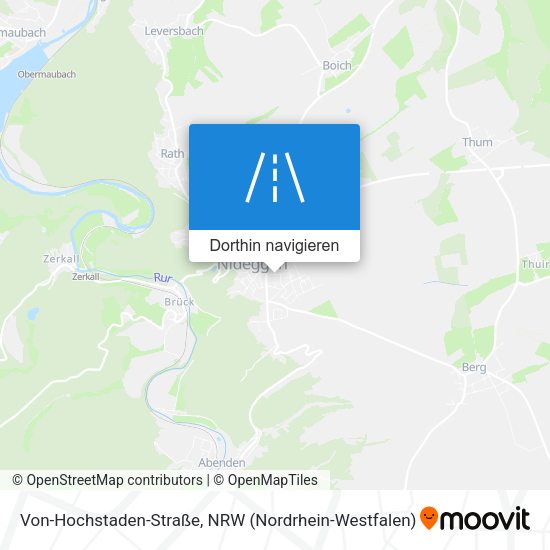 Von-Hochstaden-Straße Karte