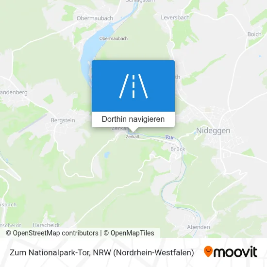 Zum Nationalpark-Tor Karte