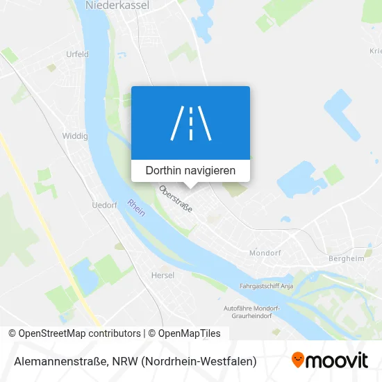 Alemannenstraße Karte