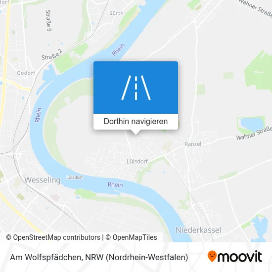 Am Wolfspfädchen Karte