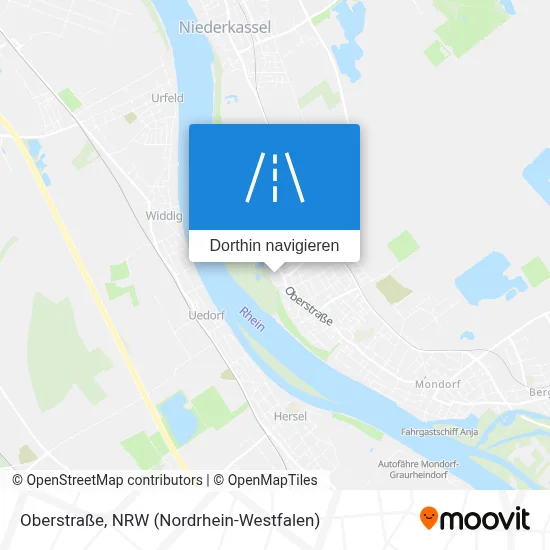 Oberstraße Karte