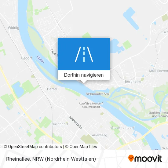 Rheinallee Karte
