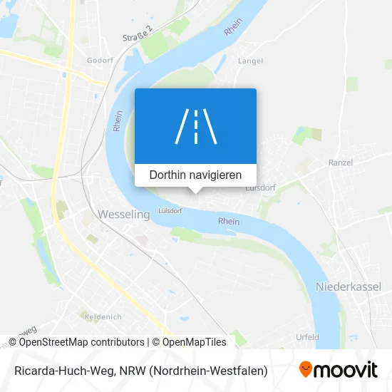 Ricarda-Huch-Weg Karte