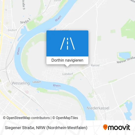 Siegener Straße Karte