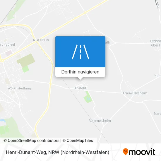 Henri-Dunant-Weg Karte