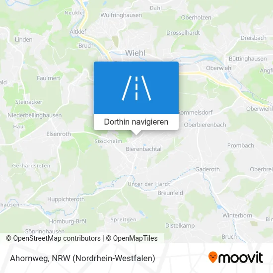 Ahornweg Karte