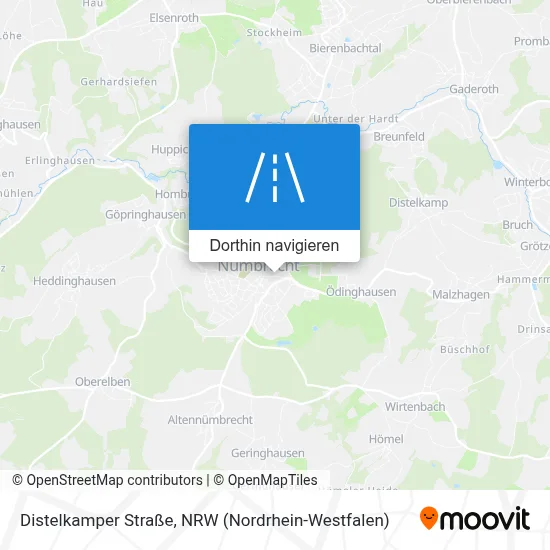 Distelkamper Straße Karte