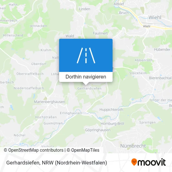Gerhardsiefen Karte