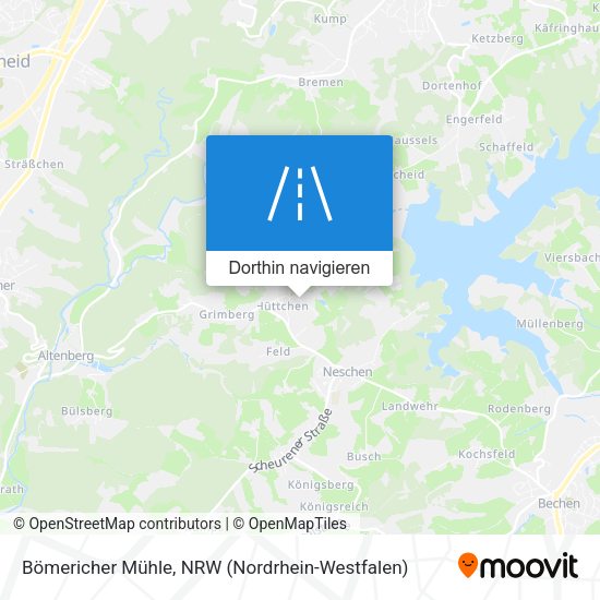 Bömericher Mühle Karte