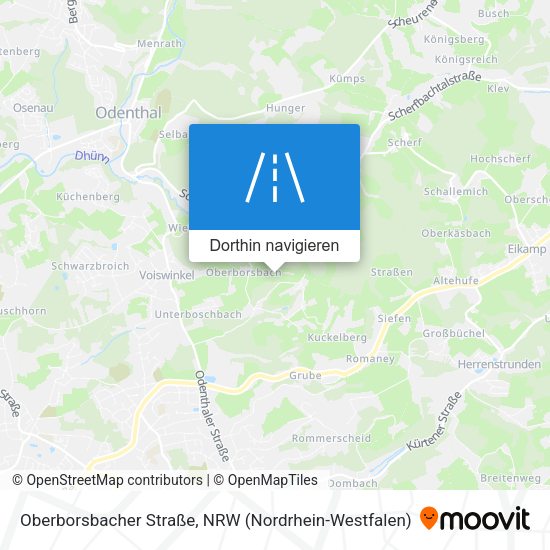 Oberborsbacher Straße Karte