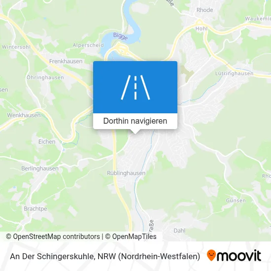 An Der Schingerskuhle Karte