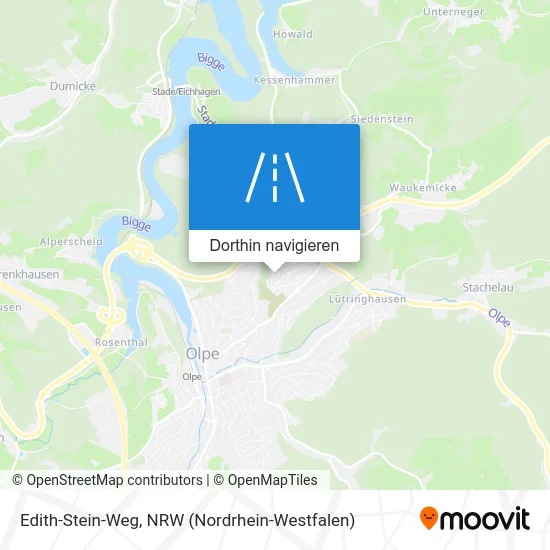 Edith-Stein-Weg Karte