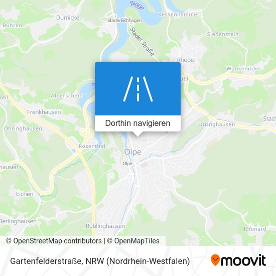 Gartenfelderstraße Karte