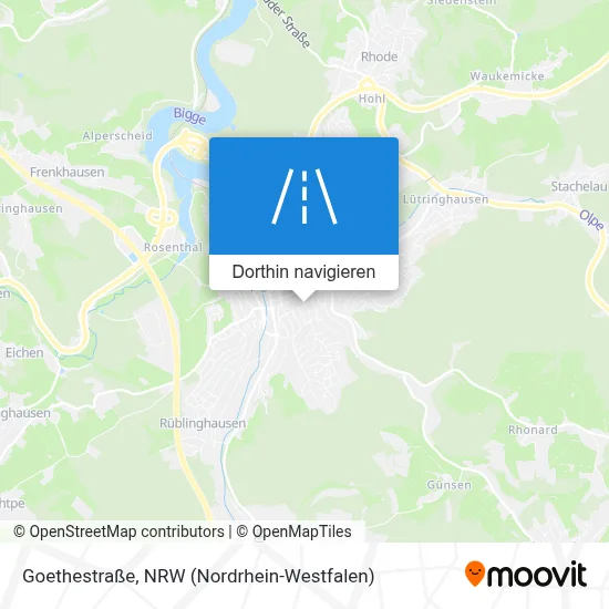 Goethestraße Karte
