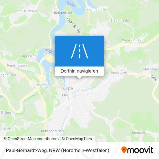 Paul-Gerhardt-Weg Karte