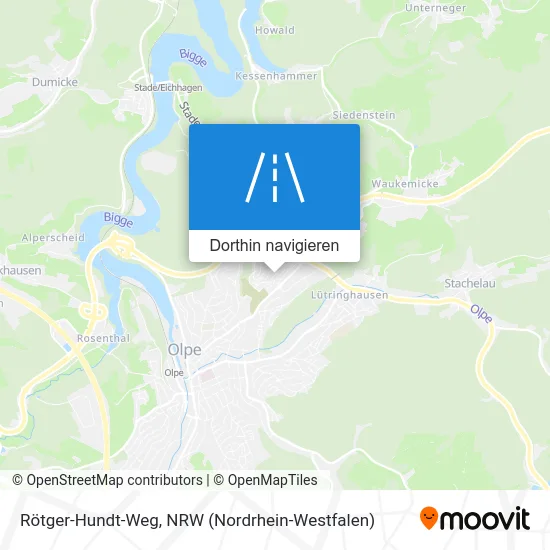 Rötger-Hundt-Weg Karte