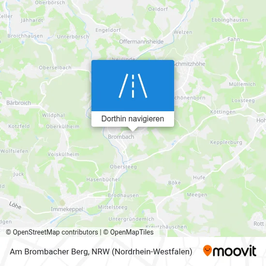 Am Brombacher Berg Karte
