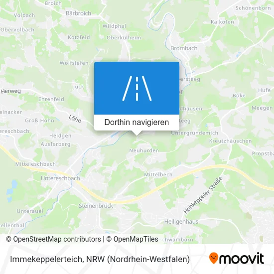 Immekeppelerteich Karte