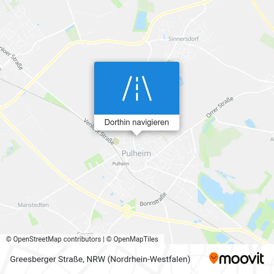 Greesberger Straße Karte