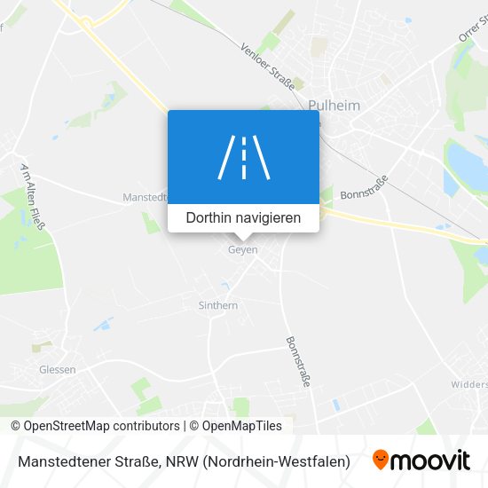 Manstedtener Straße Karte